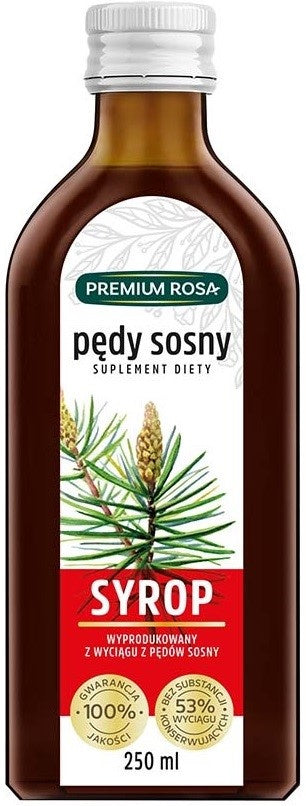 Syrop z pędów sosny bez dodatku kwasku cytrynowego 250 ml