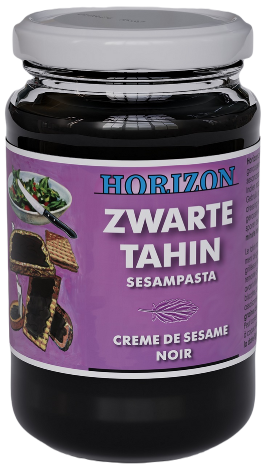 Tahini czarne (pasta sezamowa z czarnego sezamu) BIO 350 g - Horizon