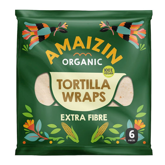 Tortilla wraps z otrębami (źródło błonnika pokarmowego) ekologiczna bio 240 g