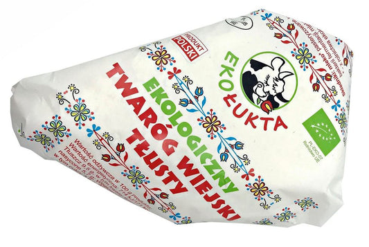 Twaróg wiejski klinek, tłusty BIO (około 0,30 kg) - Ekołukta