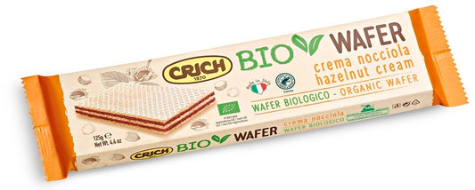 Wafelki z kremem z orzechów laskowych BIO 125 g