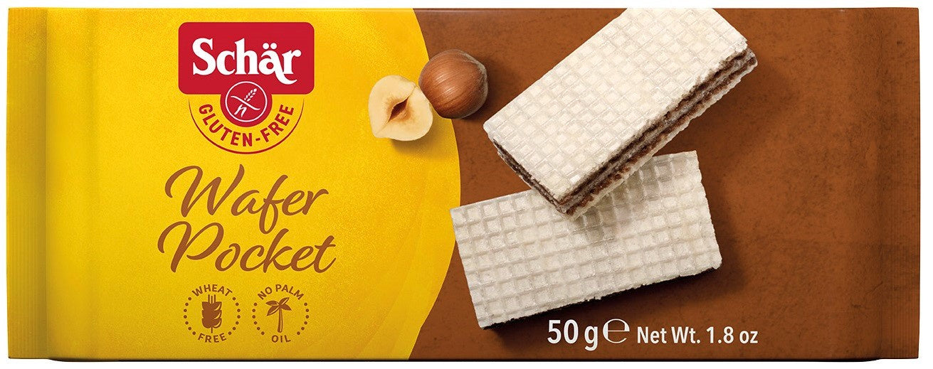 Wafer pocket - wafelki orzechowe bezglutenowe 50 g - Schar
