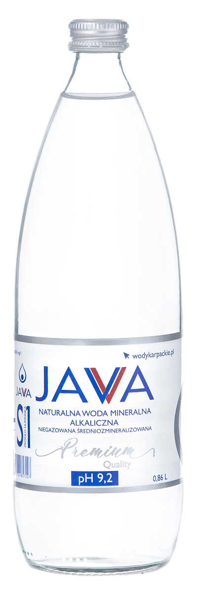 Woda mineralna alkaliczna niegazowana 860 ml - java