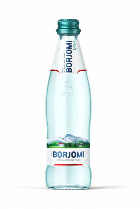 Woda mineralna gazowana 330 ml (szkło) - Borjomi