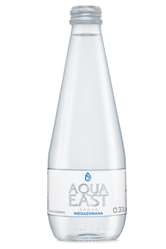 Woda źródlana niegazowana niskosodowa 330 ml (szkło) - Aqua East