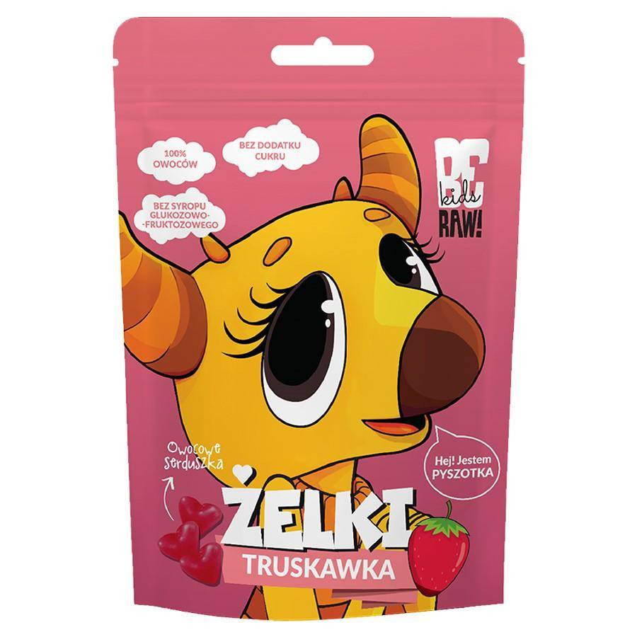 Żelki truskawka 35 g - BeRAW Kids